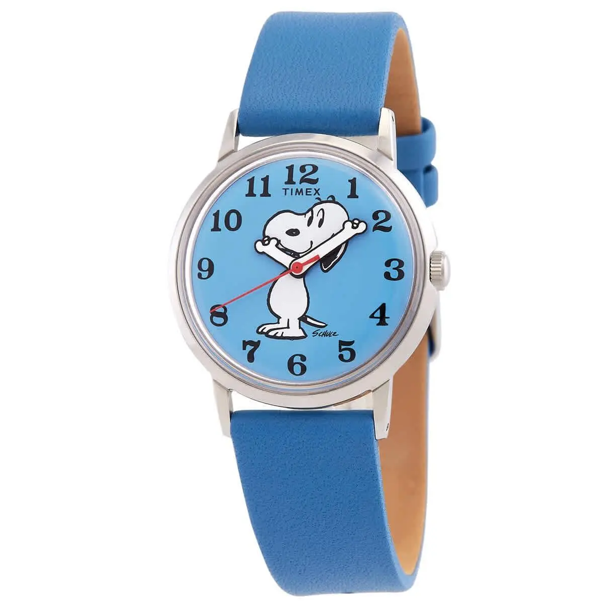 Timex Marlin X Peanut Manual Wind Blue Dial Men`s Watch TW2W79400 - Dial: Blue, Band: Blue, Bezel: Silver-tone