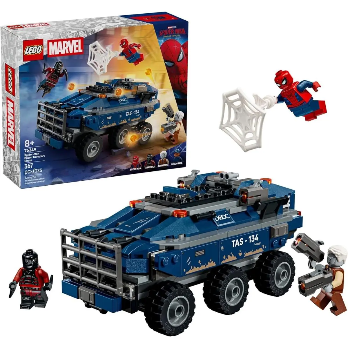 76349 - Lego Marvel Spider-man Prison Transport Chase - Super Hero Building