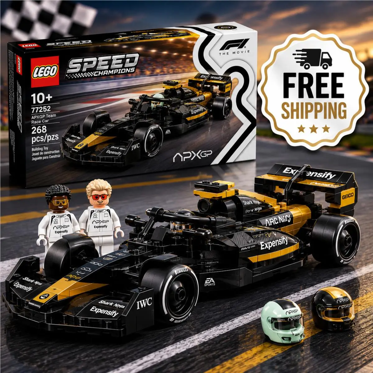 Lego Speed Champions Apxgp F1 Movie Race Car 77252 Set