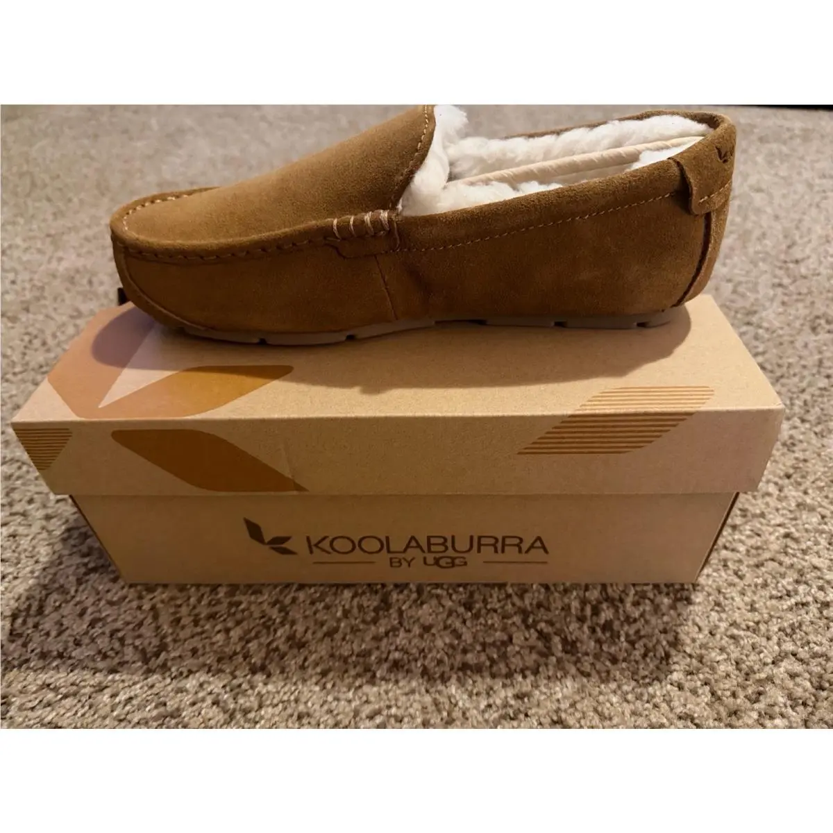 Koolaburra by Ugg Tipton Slip On Shearling Slippers Chestnut Sz 9 EU 42