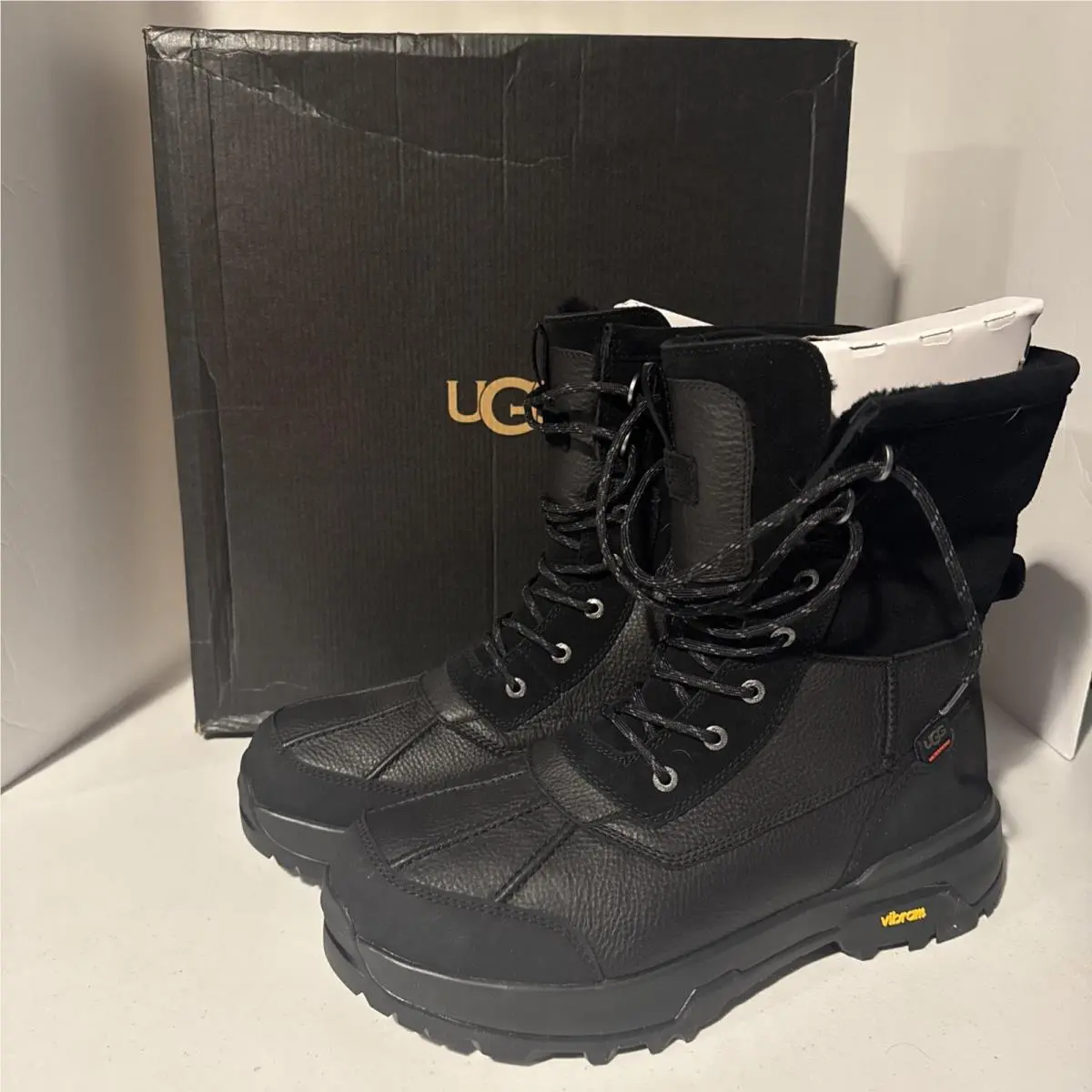 Ugg Adirondack Boot Xxv Black 1170770-BLK Men`s Size 13