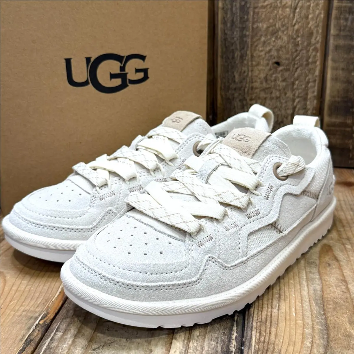 Ugg Minimel Low Top Sneakers Womens Size 8 Jasmine White Casual Shoes