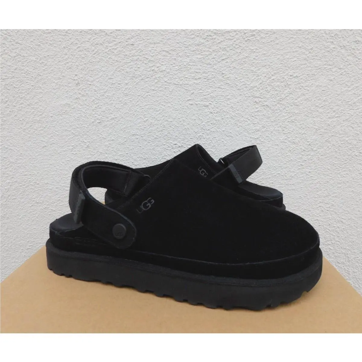 UGG shoes - UGG Goldenstar Clog Platform Sandal - Black (UPC: 196565264084) 1