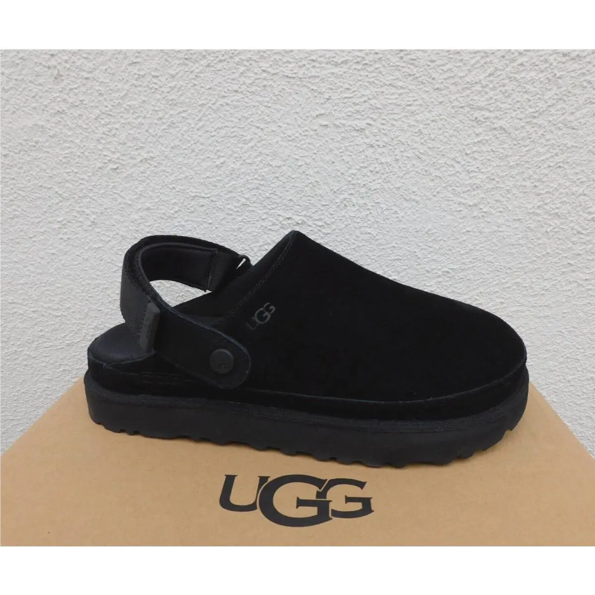 UGG shoes - UGG Goldenstar Clog Platform Sandal - Black (UPC: 196565264084) 0