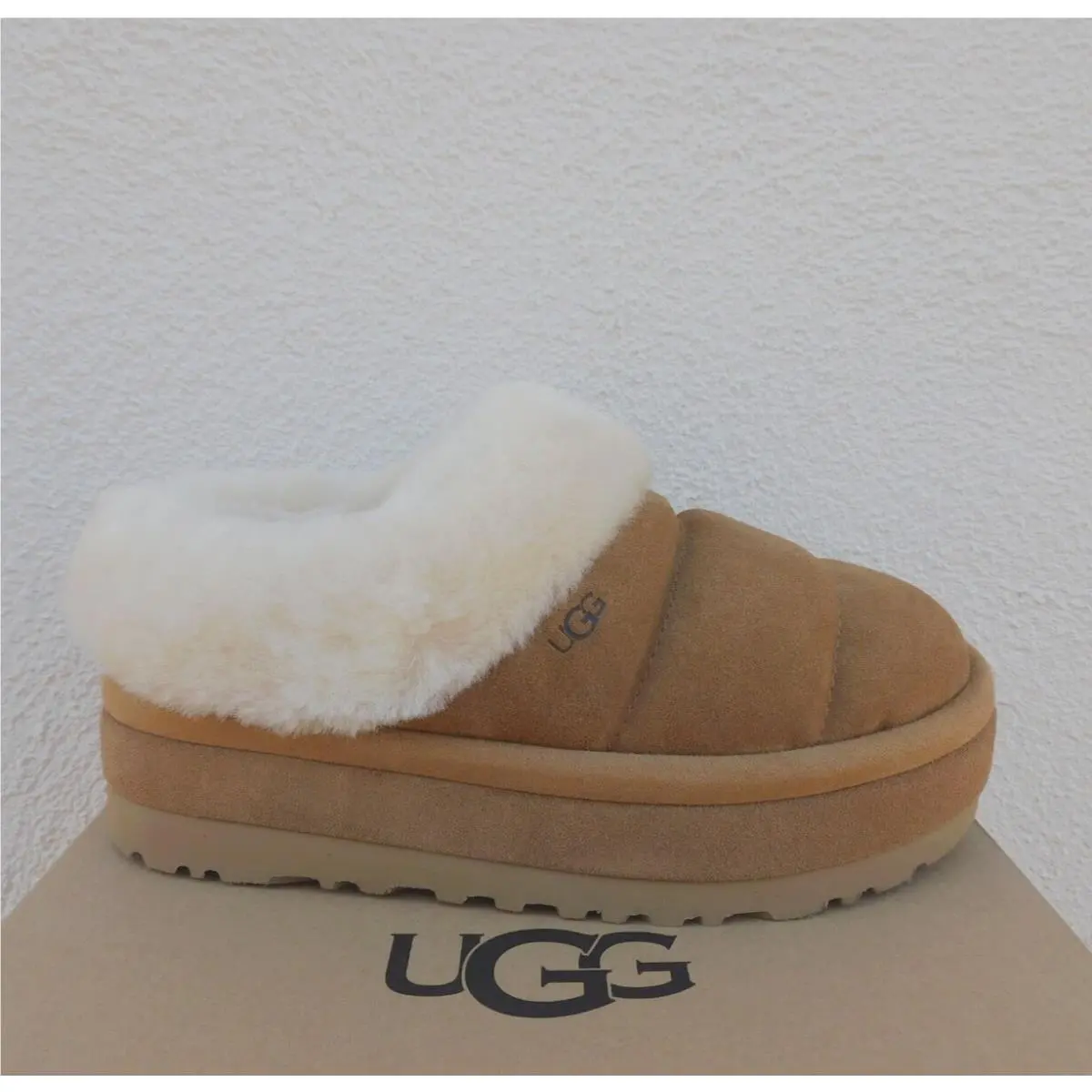 Ugg Tazzlita Chestnut Tazz Platform Slippers Shoes Women US 6/ Eur 37