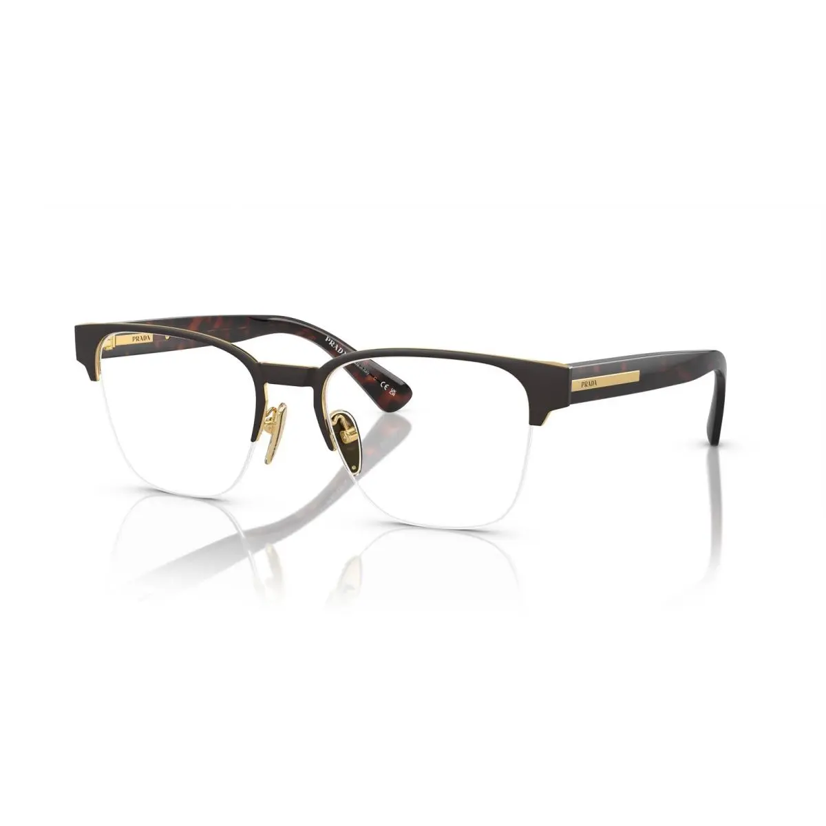Prada A52V Eyeglasses 01U1O1 Brown