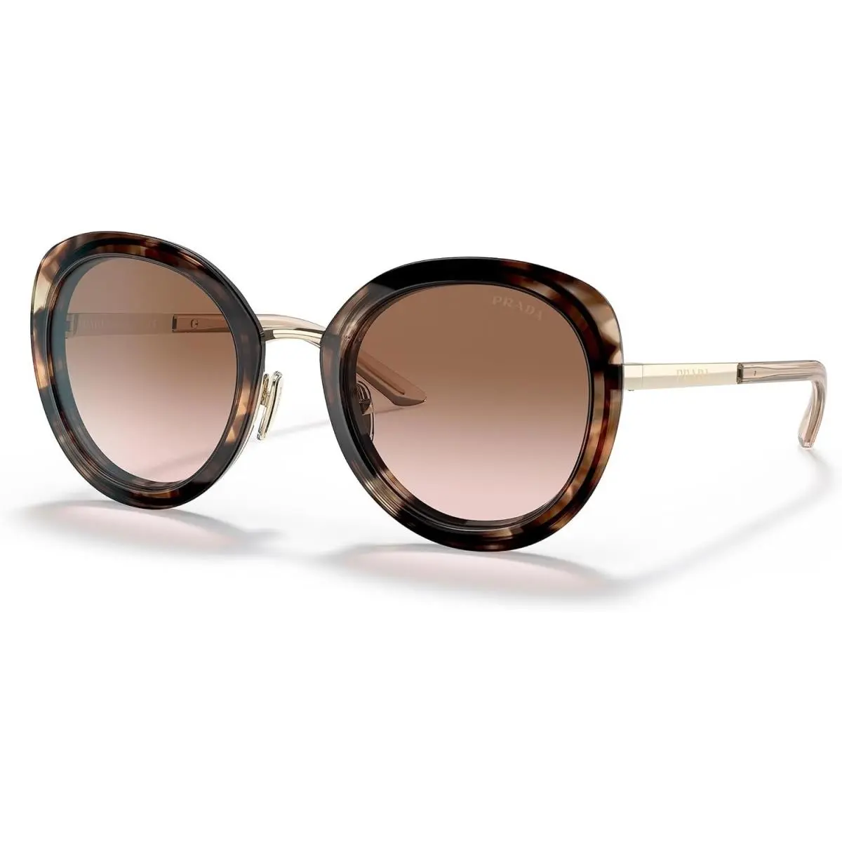Prada PR54YS 04Y0A6 Sunglasses 54mm Caramel Tortoise / Brown Gradient Lens
