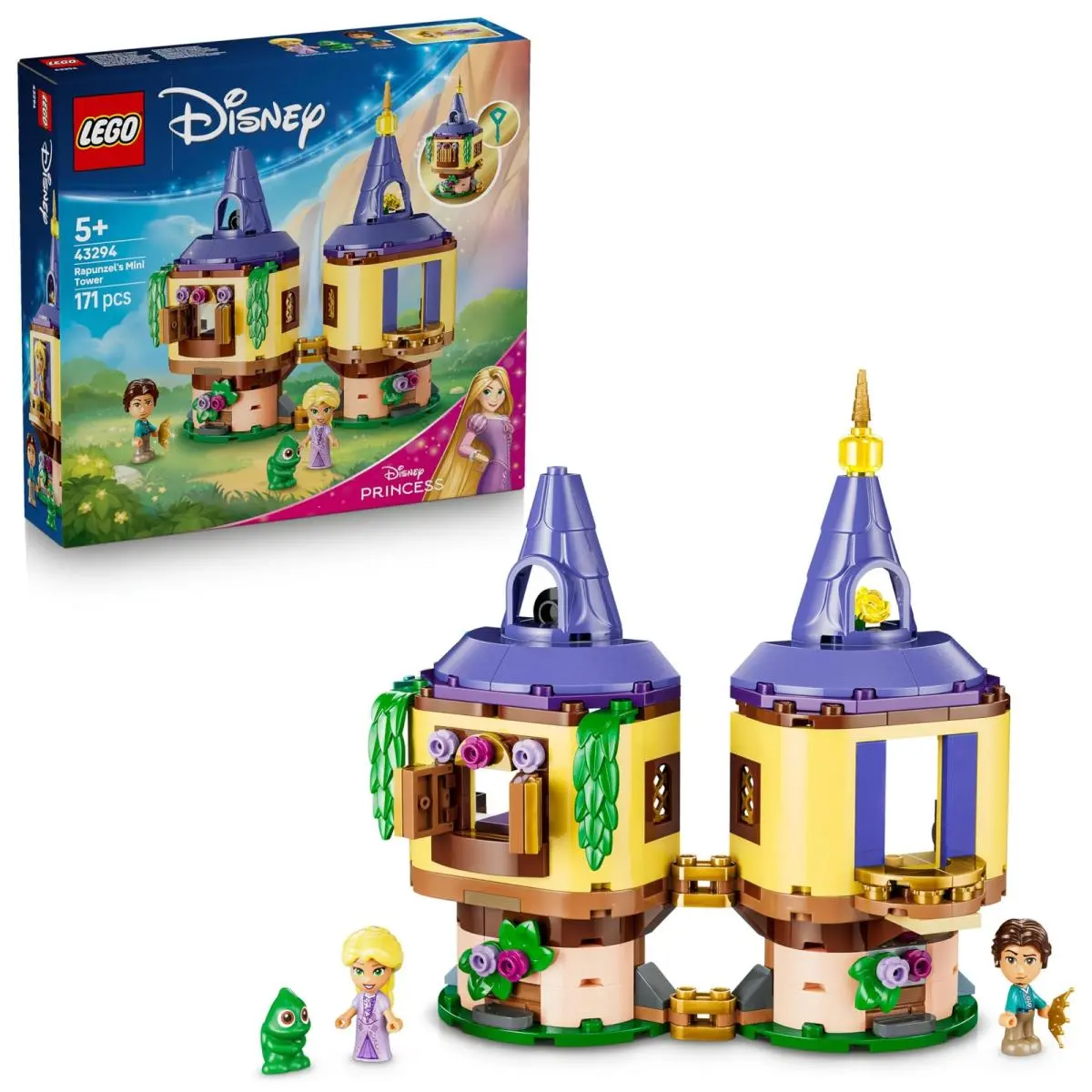 Lego Disney Princess Rapunzel`s Mini Tower Toy - Tangled Set w/ 2 Mini Dolls