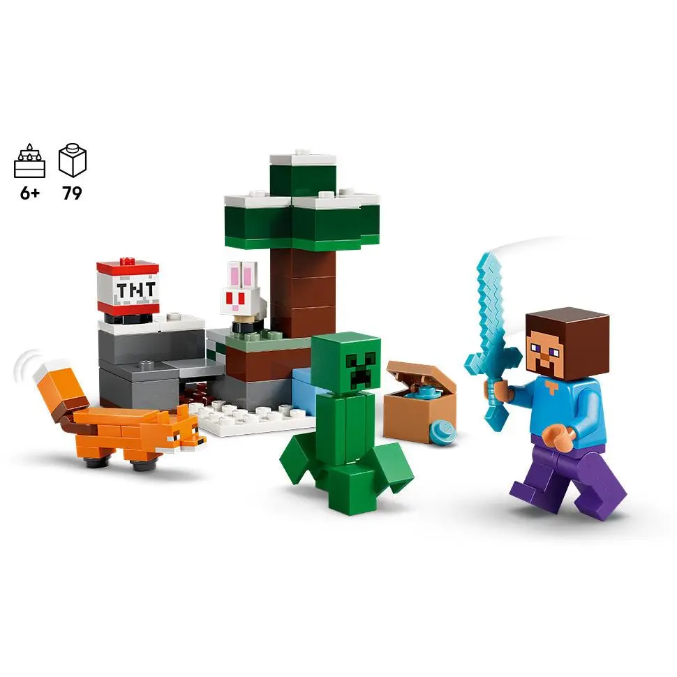 Lego Minecraft Steve’s Taiga Adventure 79 Pieces 21583