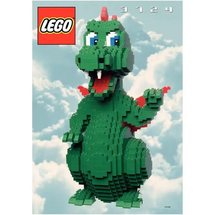 Lego Instructions Only Dragon Set 3724 Ins. 6