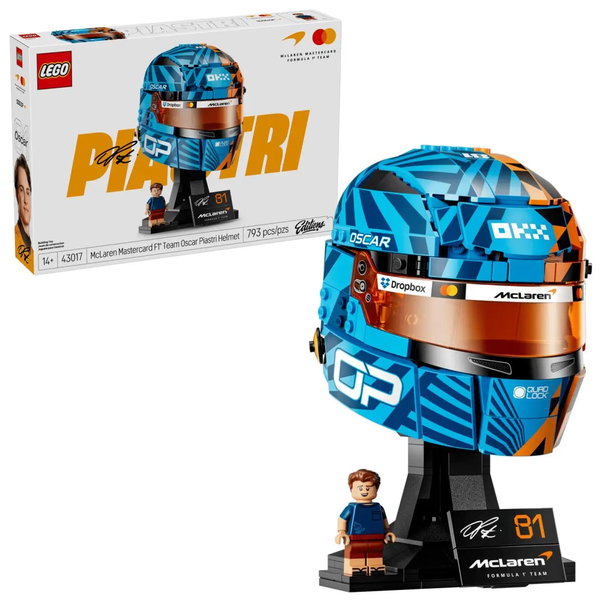 Lego Mclaren Mastercard F1 Team Oscar Piastri 43017