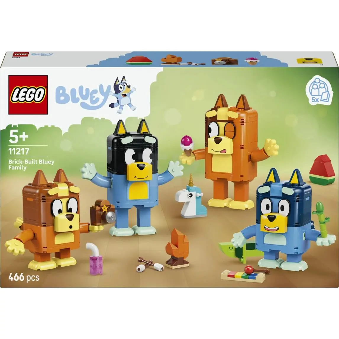 Lego Bluey Brick-built Bluey Family 11217 Building Toy Set Gift