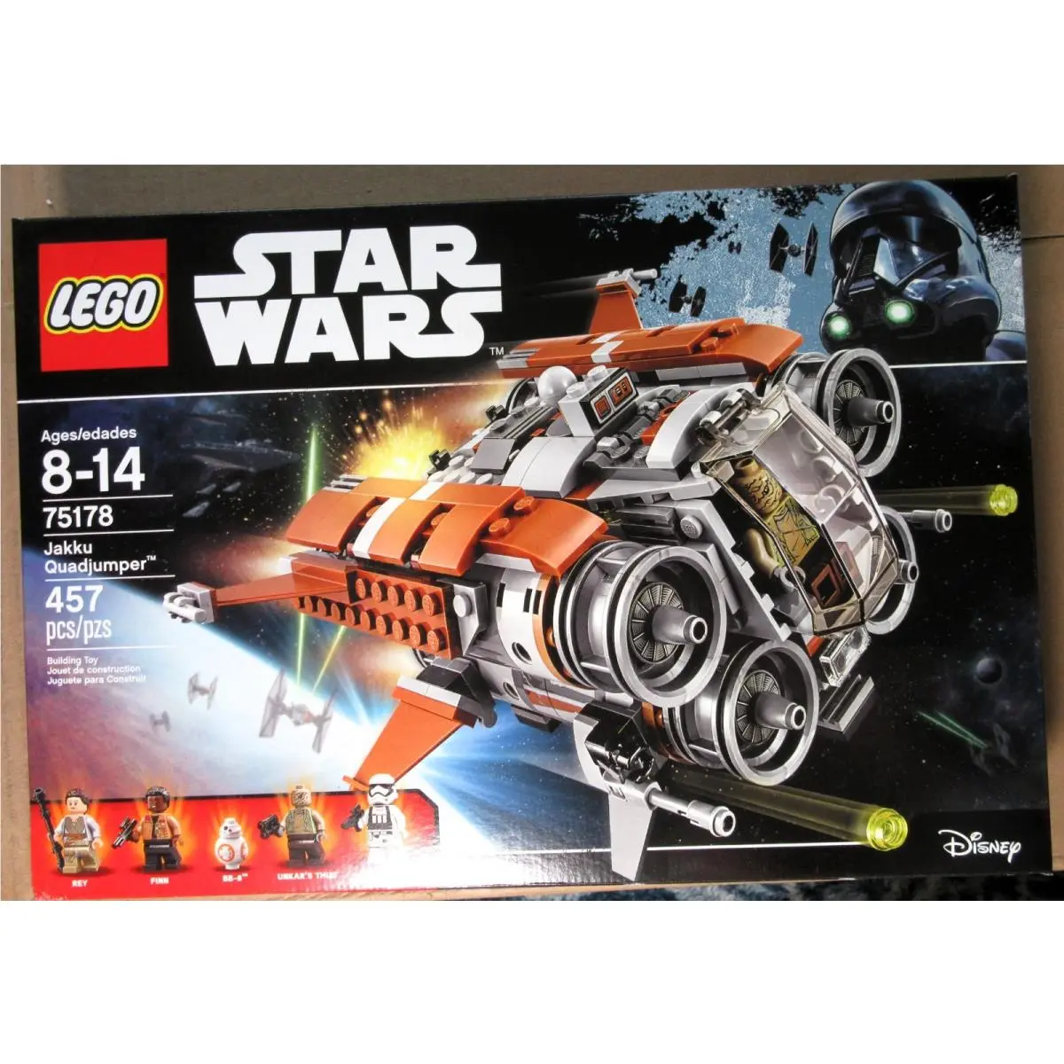 Lego Star Wars 75178 Jakku Quadjumper Nisb Retired BB-8 Finn Rey