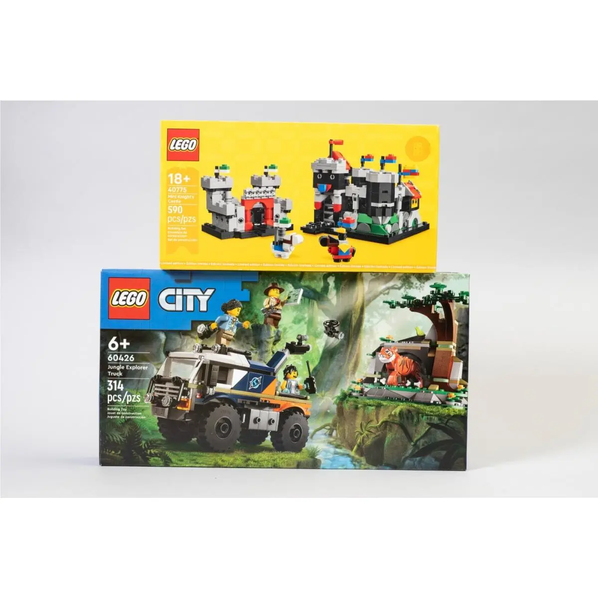 Two Lego Sets Mini Castle Jungle Explorer Truck