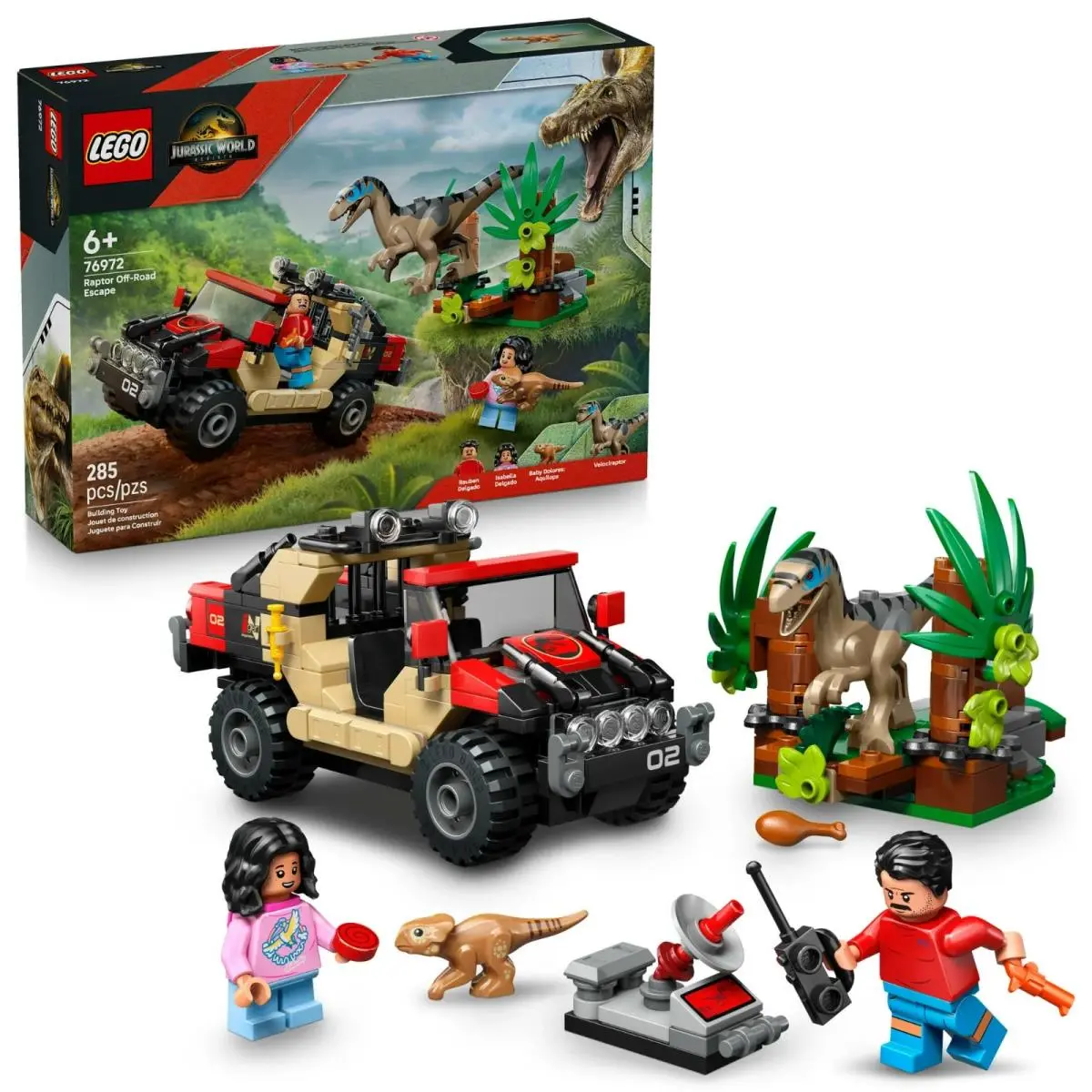 Lego Jurassic World: Raptor Off-road Escape 76972