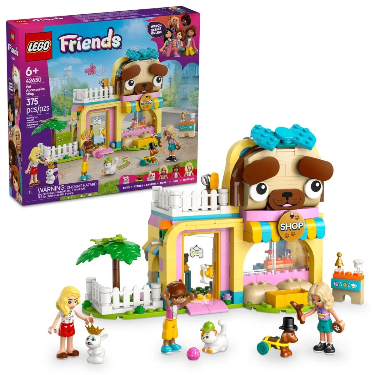 Lego Friends Pet Accessories Shop Pretend Play Set - Building Toy Multicolor