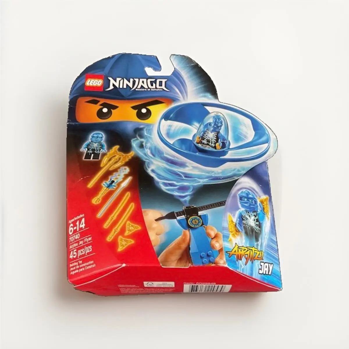 Ninjago Masters of Spinjitzu Airjitsu Jay Flyer 70740 Box Has Creased