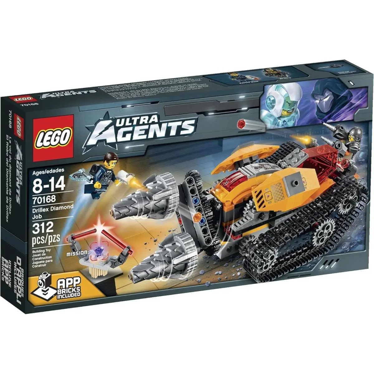 Lego Drillex Diamond Job 70168 Ultra Agents Minifigure Building Set