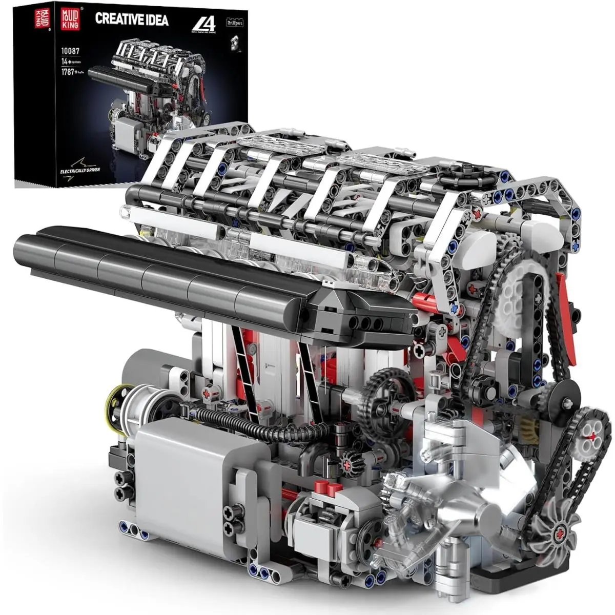 Build and Play L4 Engine Model 1787 Pieces Cool Car Engine Toy