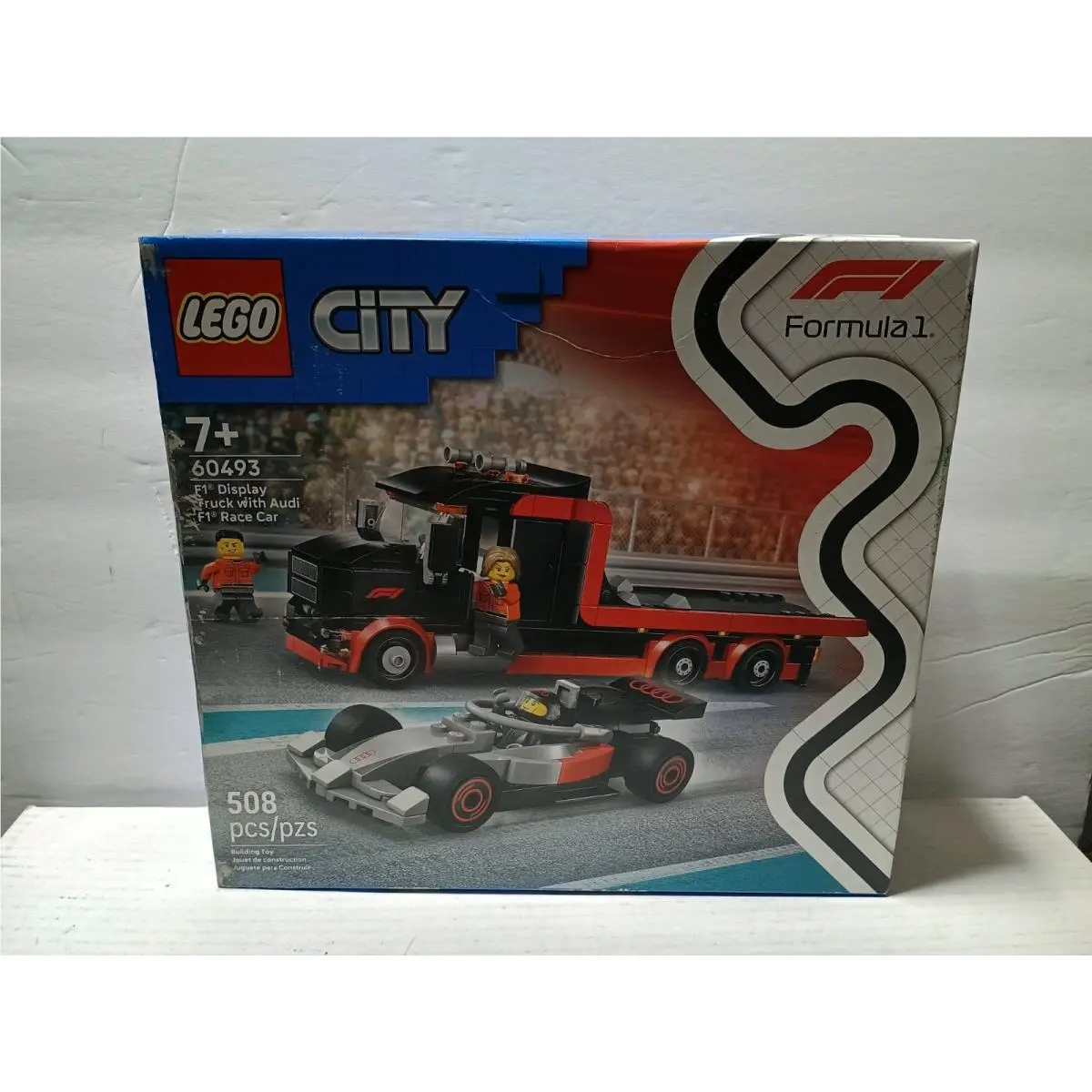 Lego City 60493 F1 Display Truck with Audi F1 Race Car - Box