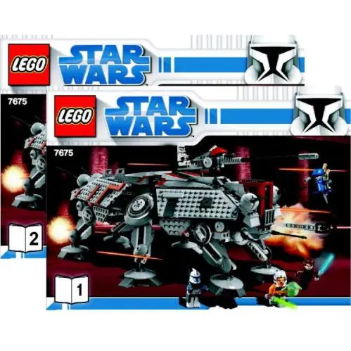 Lego Instructions Only Star Wars At-te Walker 7675 Ins. 8