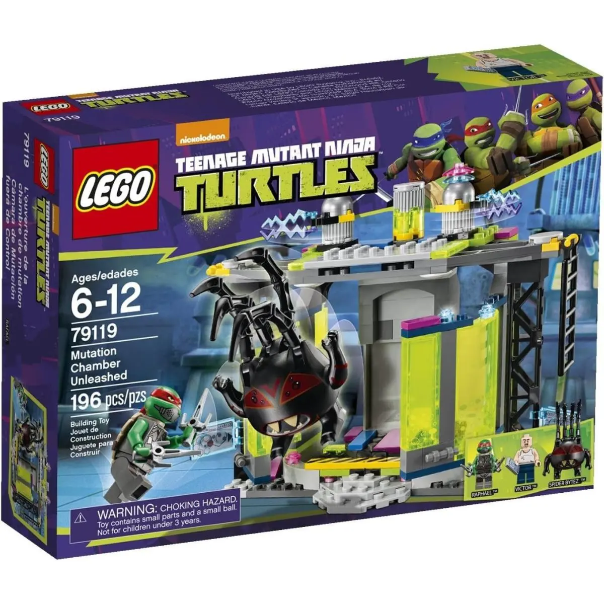 Lego Mutation Chamber Unleashed 79119 Teenage Mutant Ninja Turtles Building Set