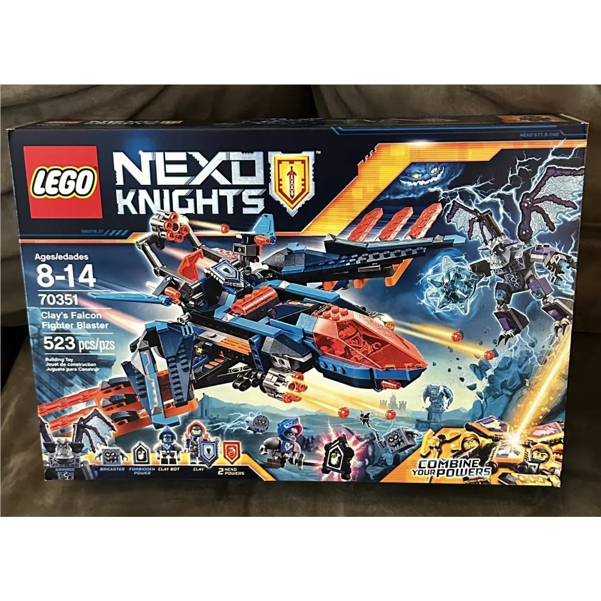 Lego Nexo Knights 70351 Clay`s Falcon Fighter Blaster 523PCS