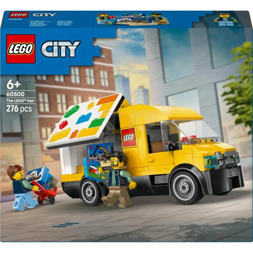 Lego City The Van 60500 Building Toy Set Delivery Van Toy with 2 Minifigures