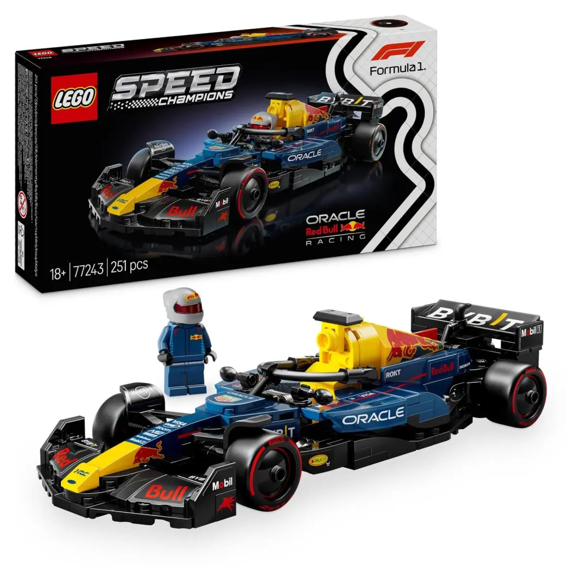 Lego Speed Champions Oracle Red Bull Racing RB20 F1 Rennauto - Modell Für Erwach