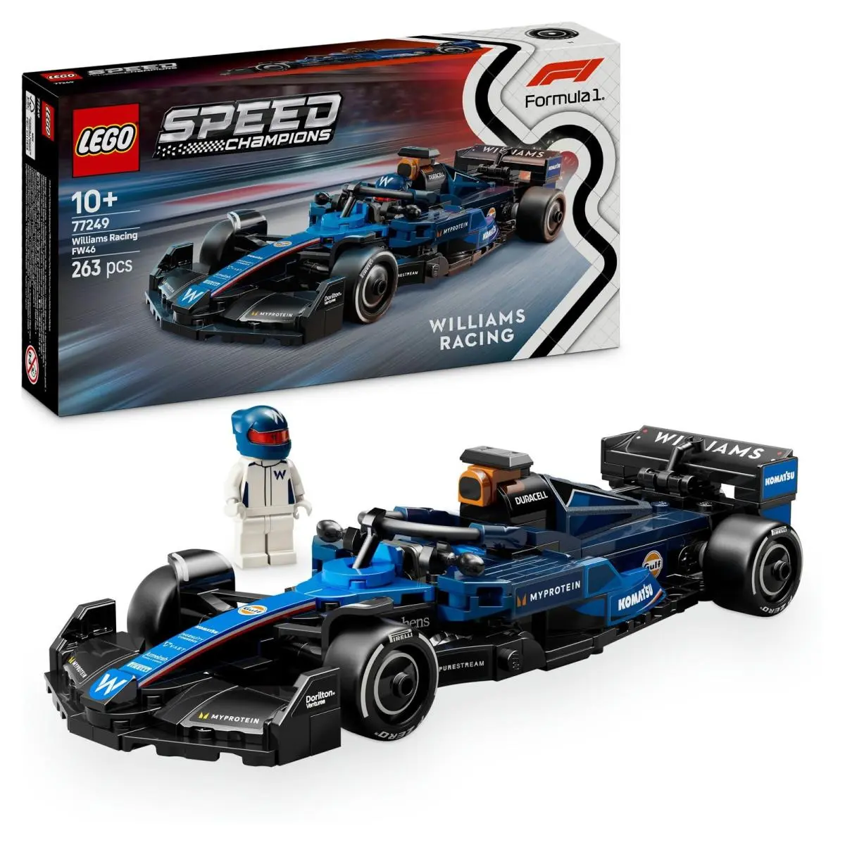 Lego Speed Champions Williams Racing FW46 F1 Racewagen Auto Speelgoed Voor 10 ja