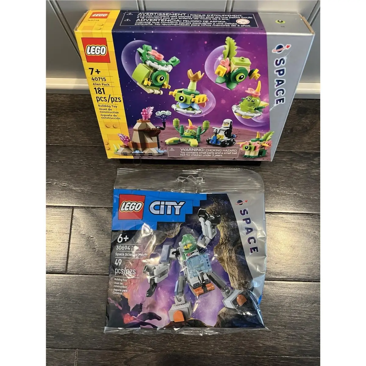 Lego City Space 30694 Space Science Mech 40715 Space Alien Pack Retired