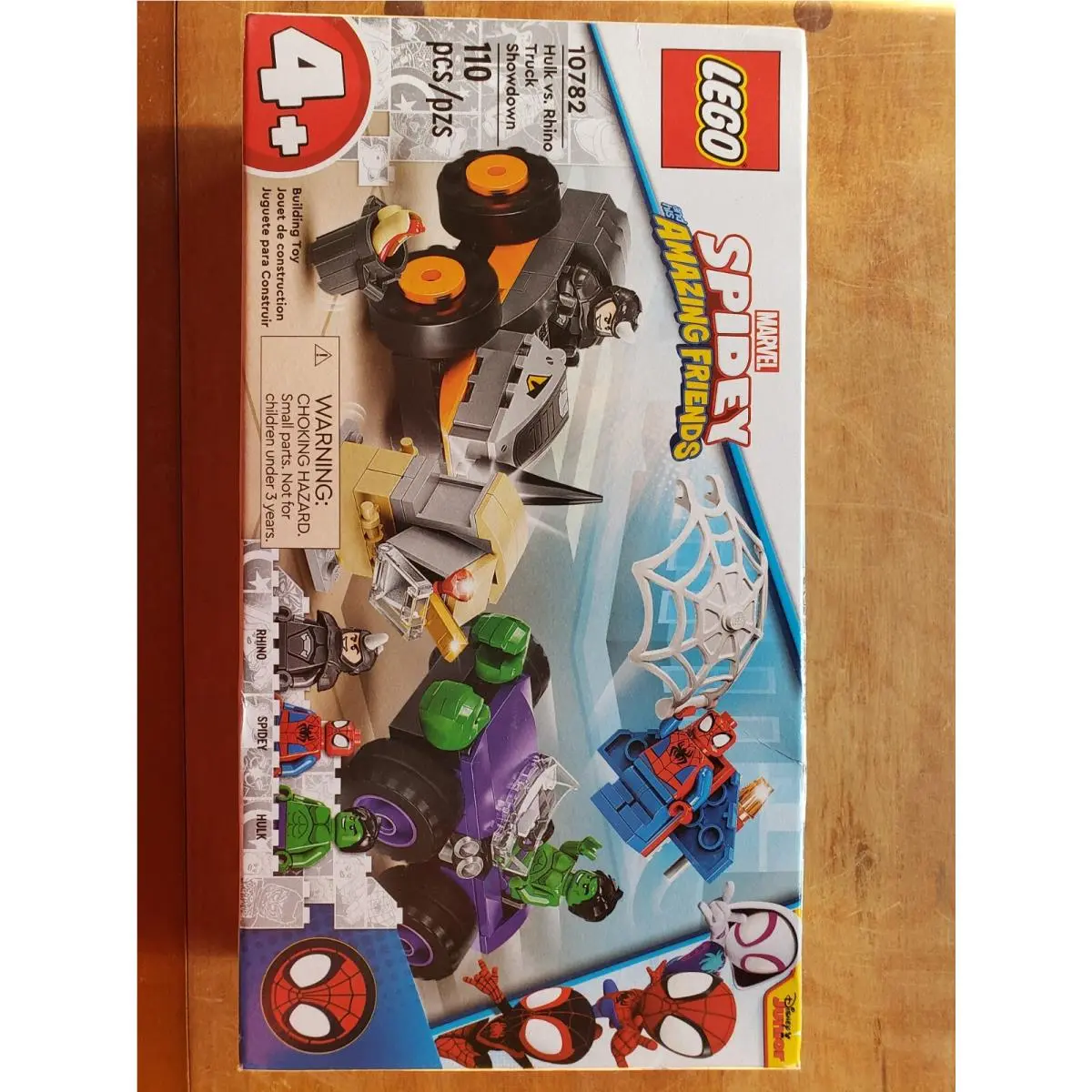 Lego Spider-man: Hulk Vs. Rhino Truck Showdown 10782 Retired