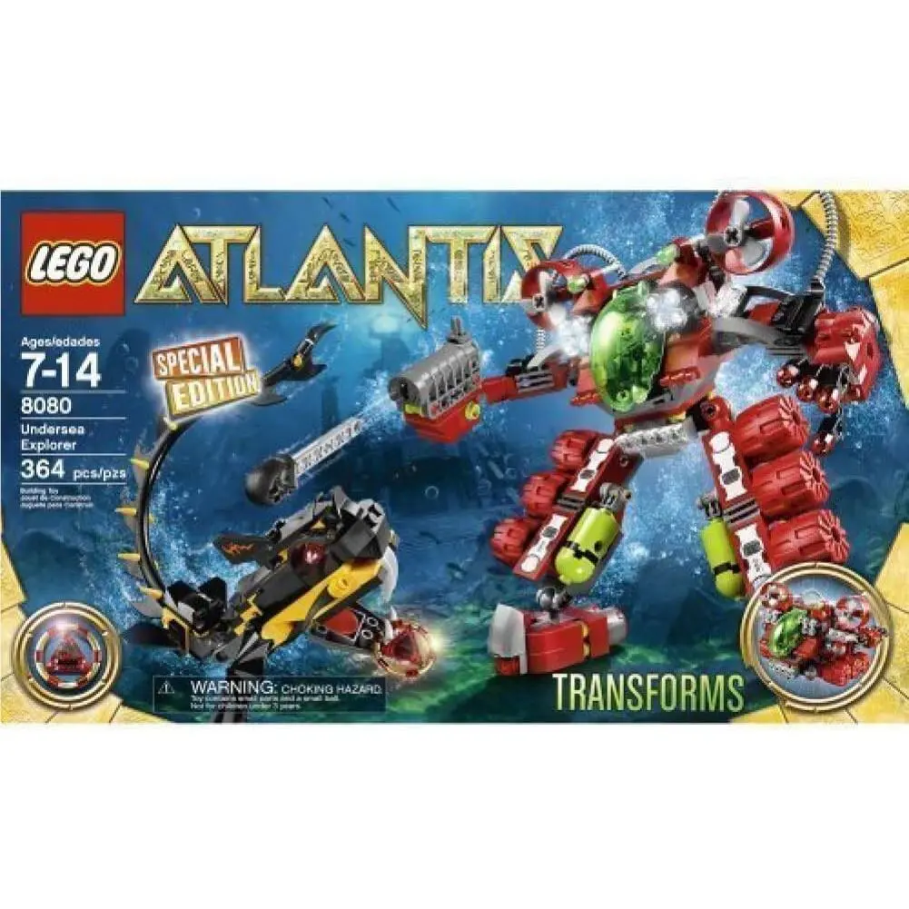 Lego Undersea Explorer 8080 Atlantis Minifigure Building Set
