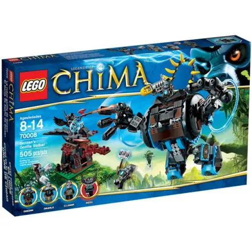 Lego Gorzan`s Gorilla Striker 70008 Legends OF Chima Minifigure Building Set