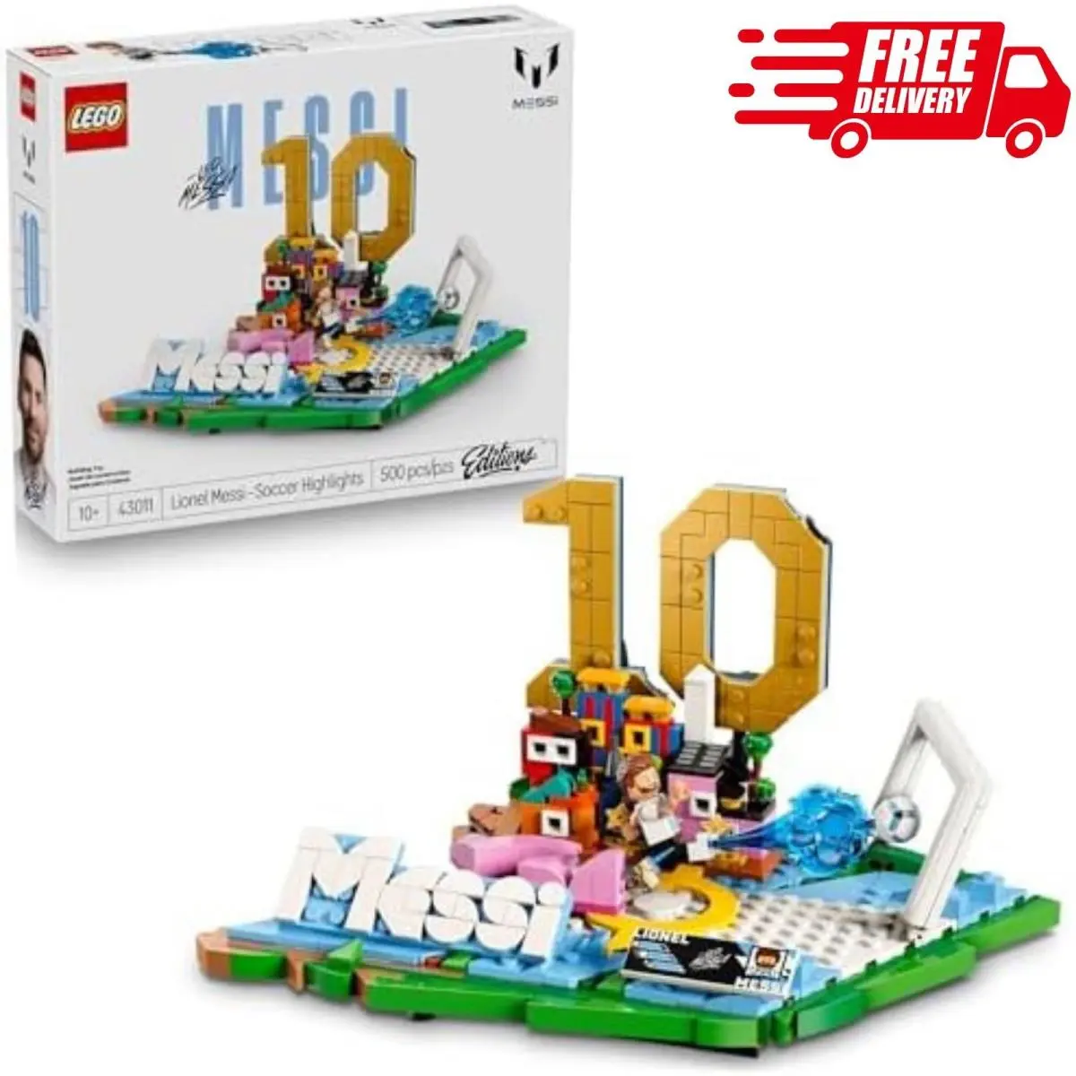 Lego Sports 43011 Lionel Messi Highlights Fifa World Cup 2026 Soccer Minifigure