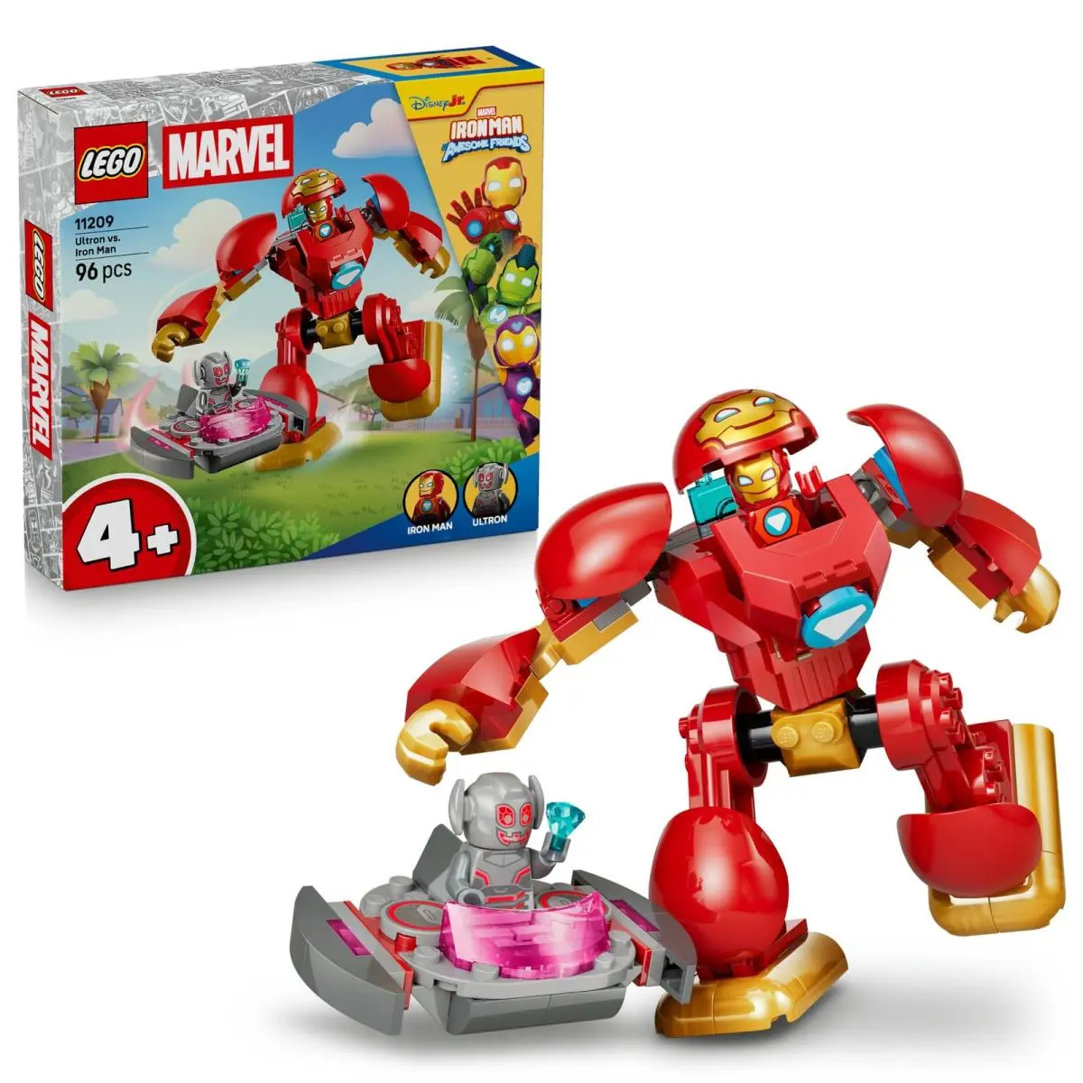 Lego Marvel Ultron Vs. Iron Man - Superhero Toy W/mech Action Figure 2 Minif