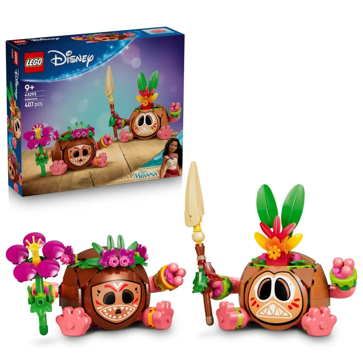Lego Disney Moana Kakamora - Toy Incl. 2 Flowerpot Figures W/artificial Flower