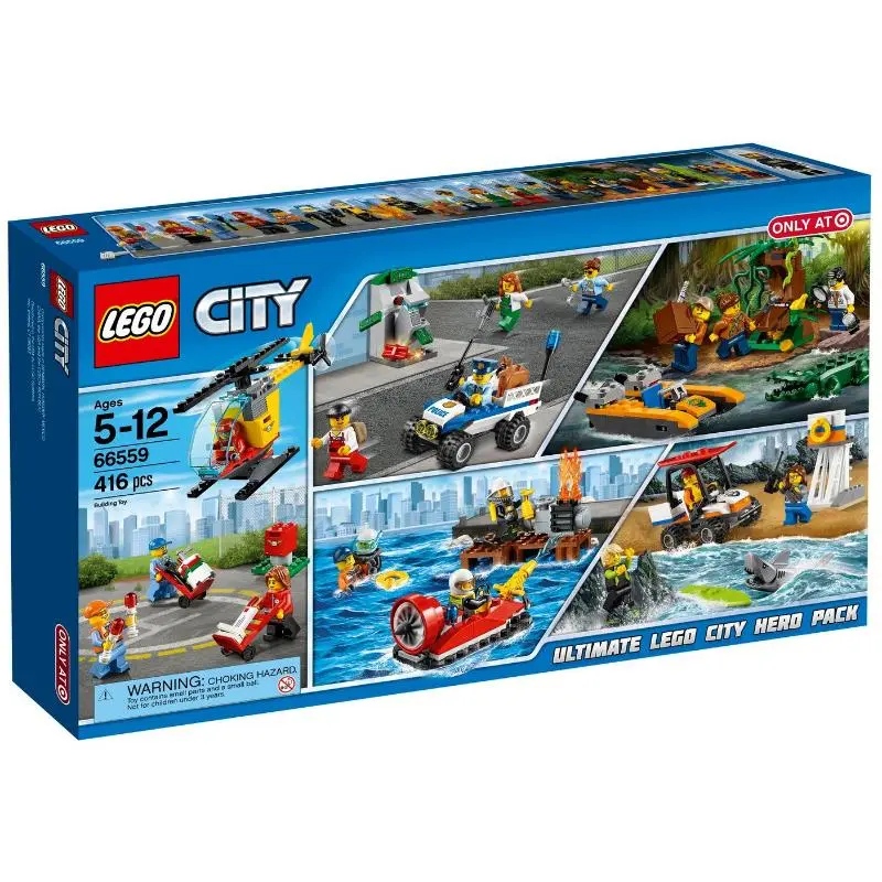 Lego Ultimate Lego City Hero Pack 5 in 1 66559 Town Minifigure Building Set