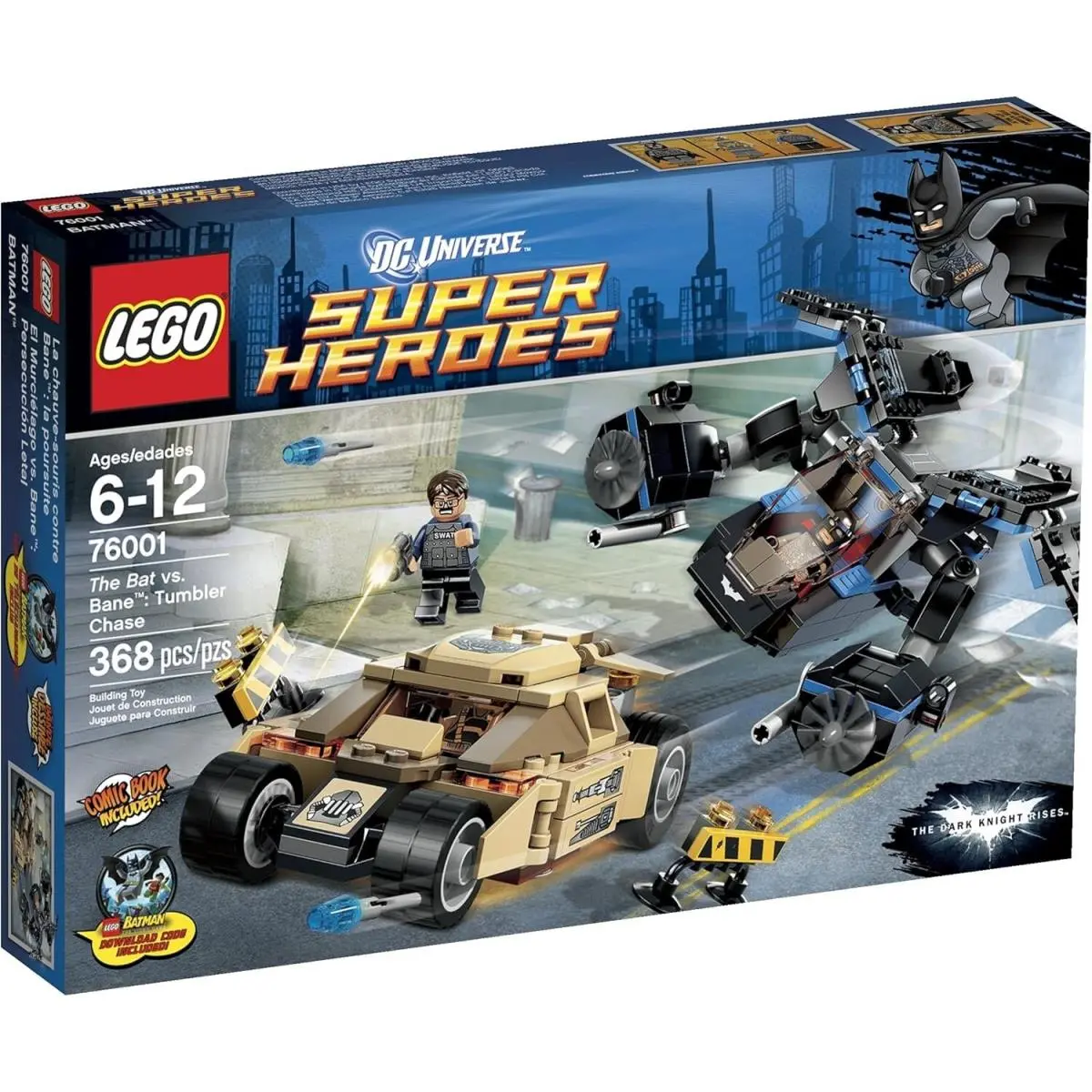 Lego The Bat Vs. Bane: Tumbler Chase 76002 Super Heroes Minifigure Building Set