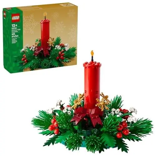 Lego Christmas Table Decoration Building Toy For Kids - Brick-built Holiday Cent