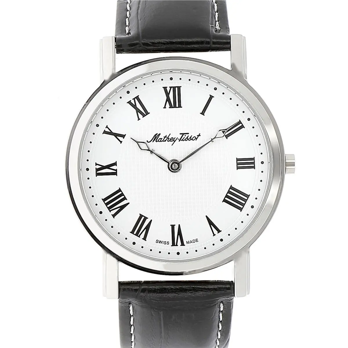 Mathey Tissot Men`s City White Dial Watch - H611252ABR