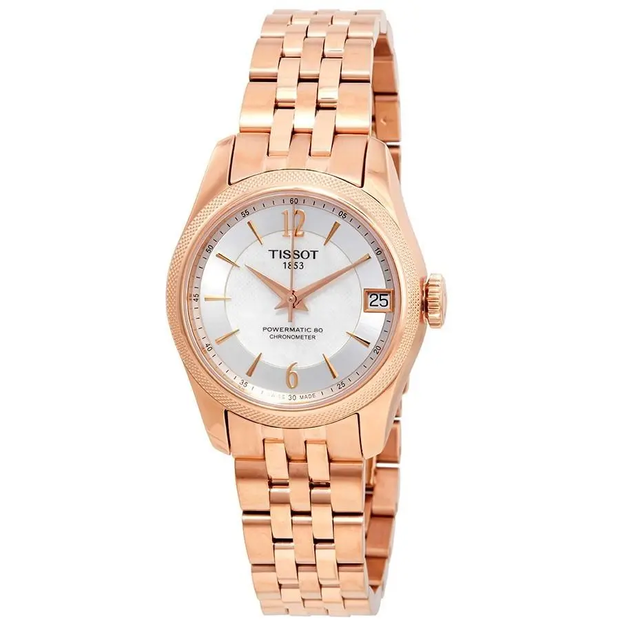 Tissot Ladies T-classic Ballade Automatic Chronometer Watch - T1082083311700 - Dial: Mother of Pearl, Band: Rose Gold Tone