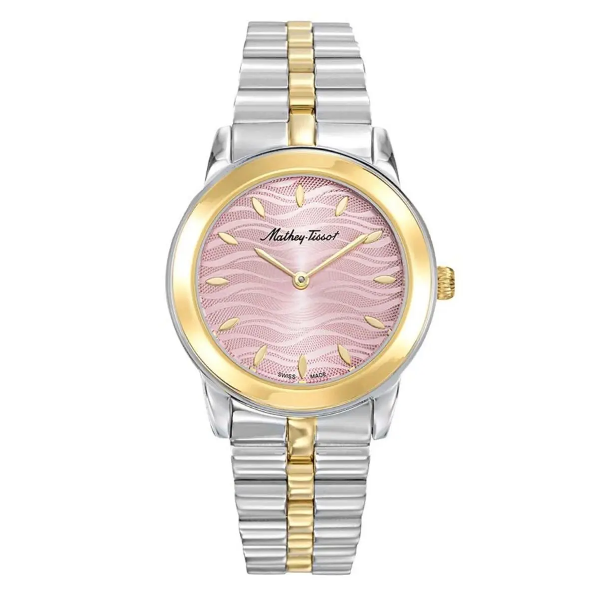 Tissot Women`s Artemis Pink Dial Watch - D10860BYPK - Dial: Pink, Band: Two Tone