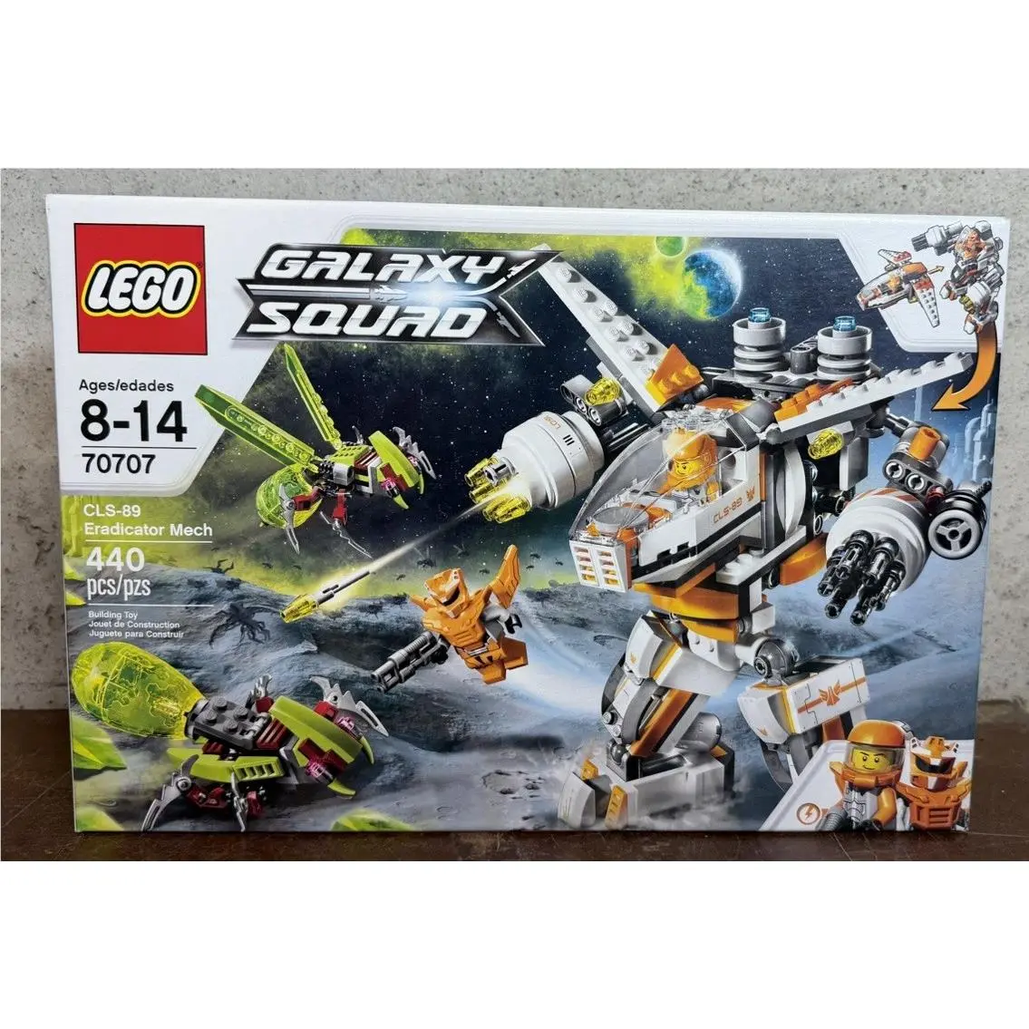 Lego Galaxy Squad CLS-89 Eradicator Mech 70707 Alien Insect Orange Team 2013