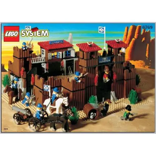 Lego Instructions Only System Western Cowboys Fort Legoredo Set 6769 Ins. 7