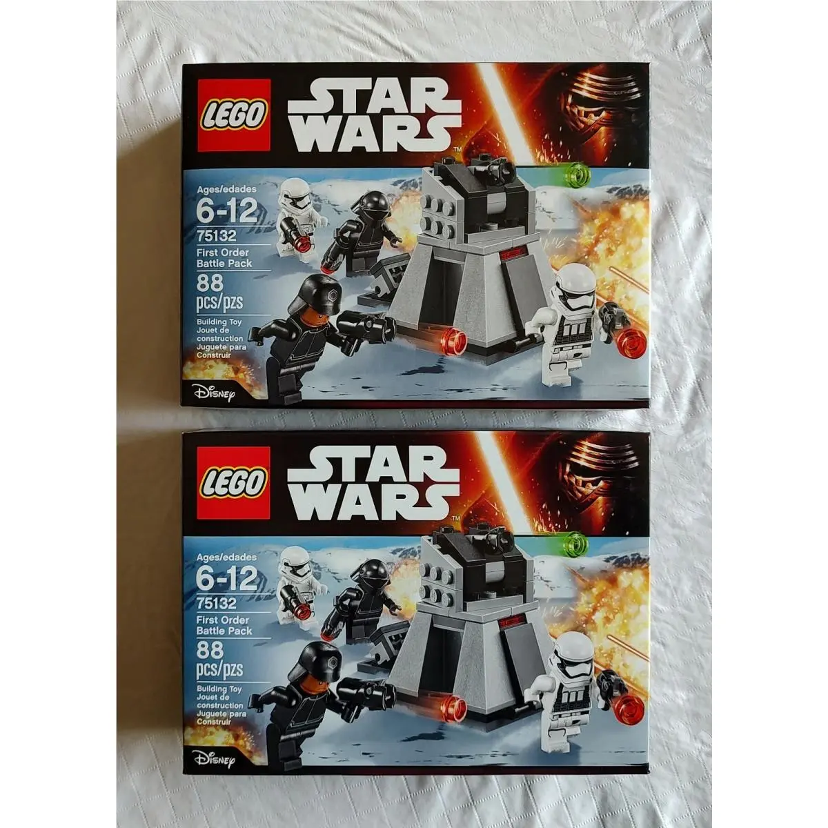 Lego Star Wars 75132 First Order Battle Pack. 2 Sets. 8 Figures Total