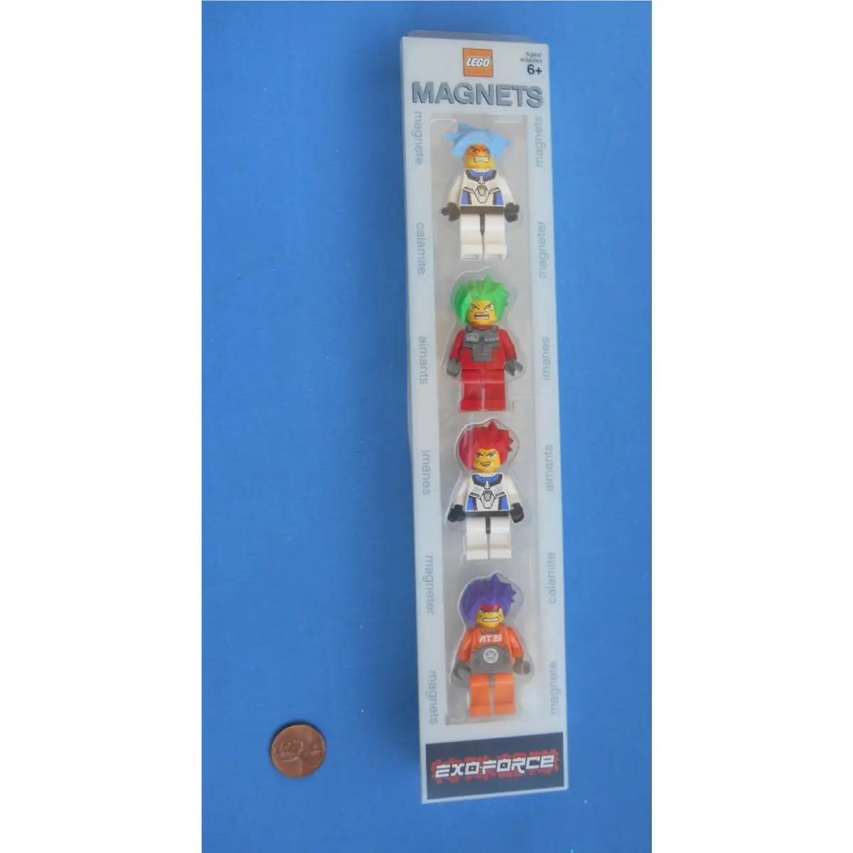 Lego Exoforce Magnet Set 4493858 Box Four Mini-fig Magnets