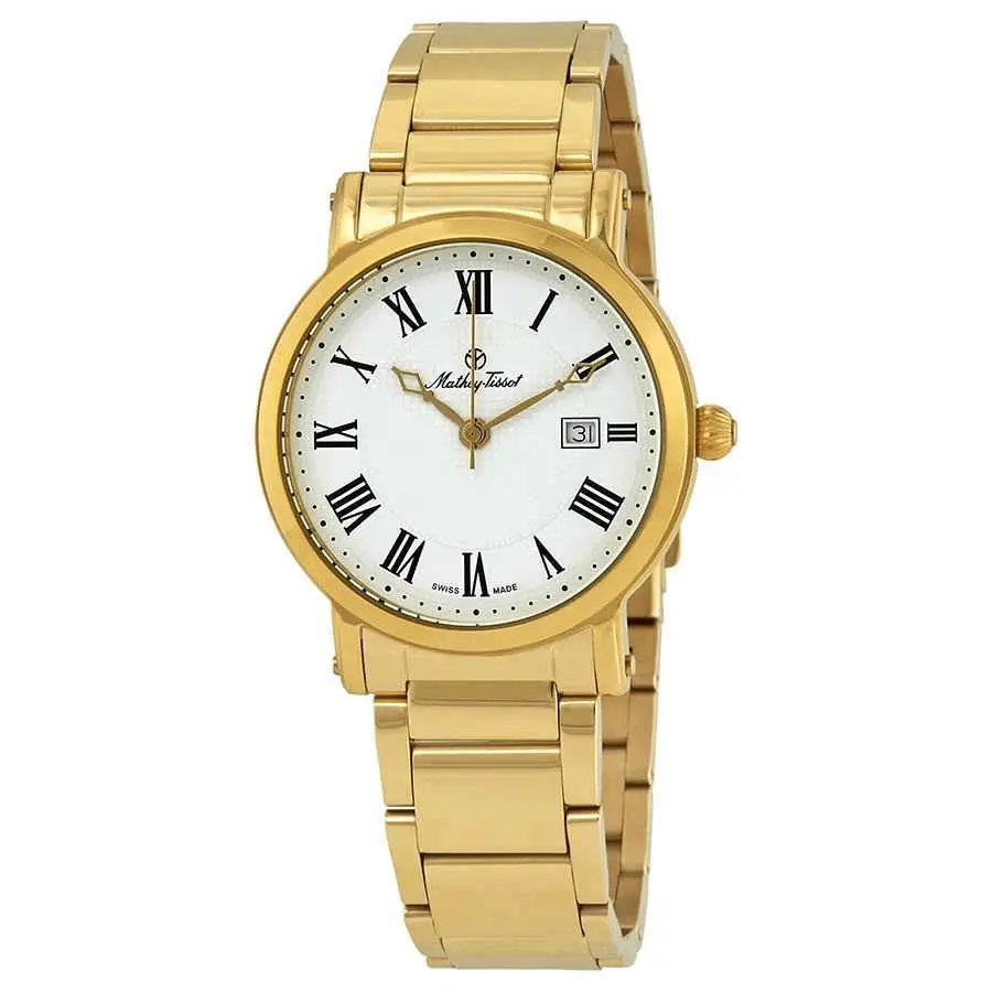 Mathey-tissot H611251MPBR City White Dial 38 mm Men`s Watch