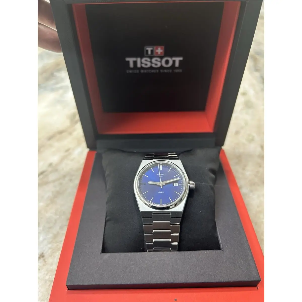 Tissot Prx Women’s Blue Face Chrono 35mm Stainless Steel Swiss Quartz Movement