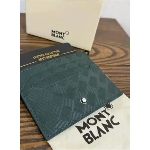 Montblanc Extreme 3.0 Men’s Green Leather Card Holder 6CC – in Full Box